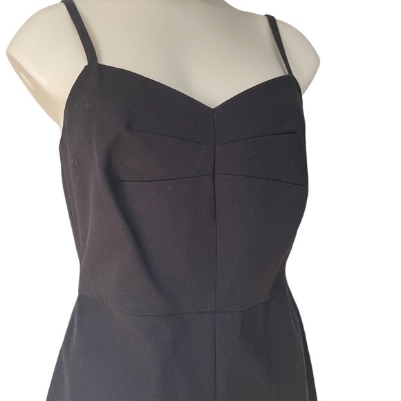 Banana Republic Sleeveless Black Dress Fitted Bodice Spaghetti Straps‎ Size 4P - Picture 12 of 13